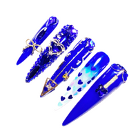 Heartfelt Arrow Handmade Stiletto Nails-S003