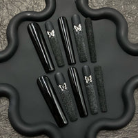 Black Extra-long Butterfly Ornament CR01