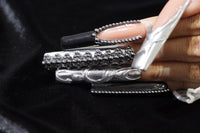 Dazzling Black diamond Nails【H44-1193】