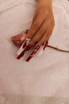 Romantic magic mirror pink Nails【H43-1161】