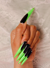 Fluorescent green magic Nails【S43-1146】