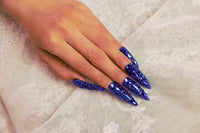 Blue diamond manicure【S31-1045】