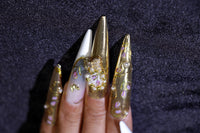 Tulip butterfly manicure【S43-1136】